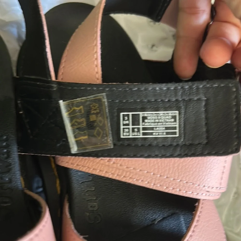 Dr. Martens Pink Strappy Platform Sandals 5 - Picture 9 of 13